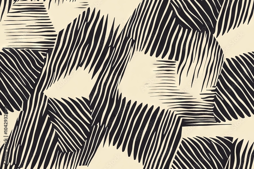 Poster vector seamless pattern with modern stylish abstract texture featuring repeating geometric shapes co
