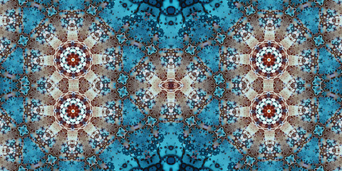 Seamless abstract wide pattern. Woven texture