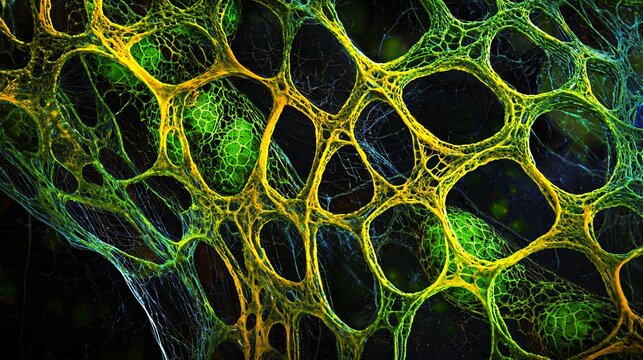 Cellular Microscopy of Hydrilla Leaf