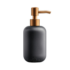 luxury soap dispenser with a matte finish and sleek, trendy container isolated on transparent background