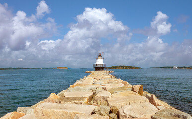 Spring Point Ledge Light, South Portland, Maine, New England, USA