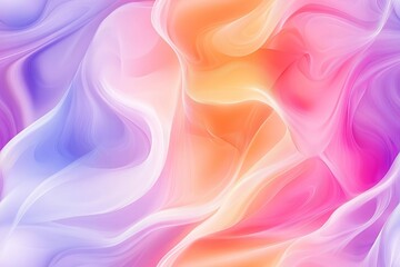 Obraz premium Abstract soft liquid color waves background with flowing gradient tones – gentle pastel shades and smooth fluid design for modern visuals, digital art, and minimalist themes