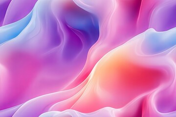 Obraz premium Abstract soft liquid color waves background with flowing gradient tones – gentle pastel shades and smooth fluid design for modern visuals, digital art, and minimalist themes