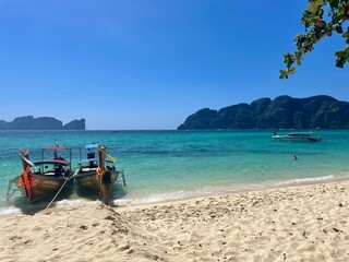 Longboats Phi Phi Islands, Thailand