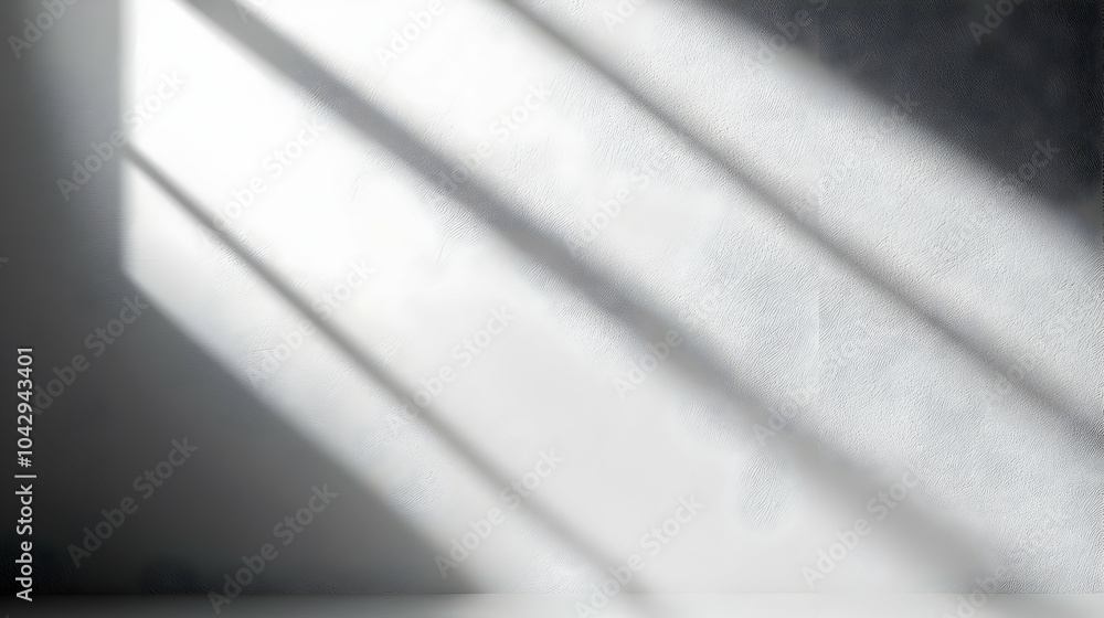 Poster abstract light shadows on a textured wall, creating a minimalist aesthetic with soft gradients.