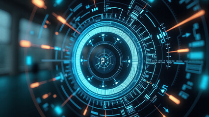Obraz premium 8k Futuristic HUD background 5