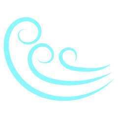 Fototapeta premium Wind Breeze Vector