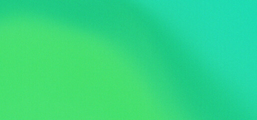 Fototapeta premium Green and soft blue abstract gradient with noise. Graainy backdrop