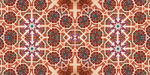 Seamless abstract wide pattern. Woven texture