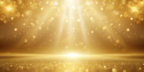 Luxurious abstract background featuring gold lights, perfect for elegant designs
