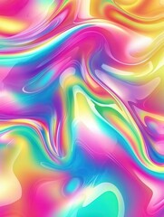 Fototapeta premium Vibrant abstract liquid color wave background