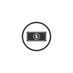 Dollar, Money icon isolated on transparent background