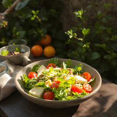 fresh vegetable salad bowl