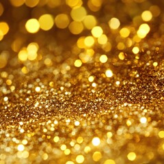 Golden glitter sparkle background for festive designs