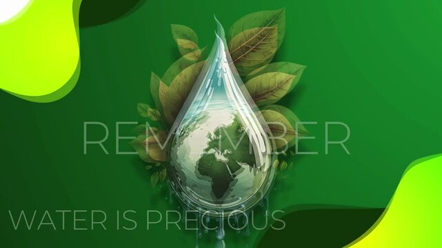 WATER IS PRECIOUS, REMEMBER THAT