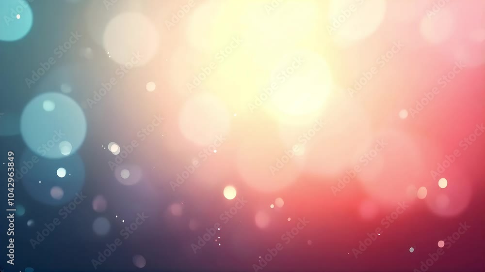 Poster abstract bokeh background