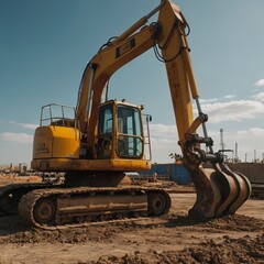 excavator at work