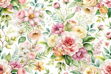 luxurious spring floral wallpaper background