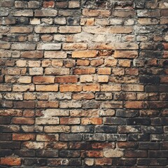 Fototapeta premium Rustic brick wall background with vintage effect