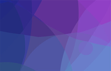 Obraz premium Abstract purple, blue, and teal geometric background with overlapping transparent shapes.