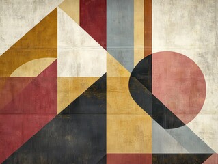Fototapeta premium Modern Geometric Shapes in Sleek Arrangement