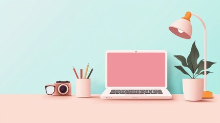 Student in Virtual Classroom Typing on Laptop