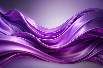 Fototapeta premium Elegant purple silk waves abstract fluid art background