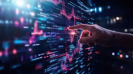 Digital interface with real time financial data and analytics