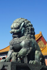 Lion Statue in Forbidden Ctiy