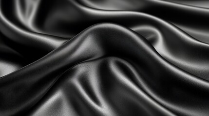 Obraz premium Luxurious silk fabric waves with smooth textures for elegant backgrounds