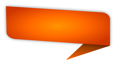 Orange Speech Bubble Ornament