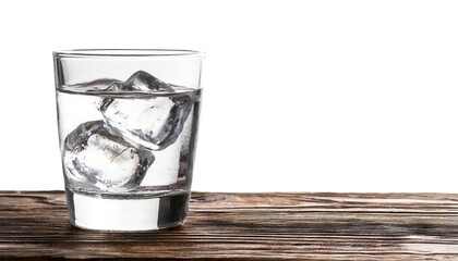 Water - an inorganic compound with the chemical formula H2O and a transparent, tasteless, odorless and nearly colorless chemical substance vital for all known forms of life. Isolated with copy space