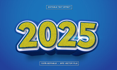 2025 Text Effect Editable