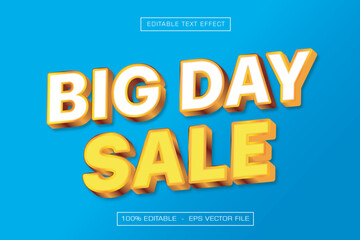 Big Day Sale Text Effect