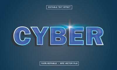 Cyber Text Effect Editable