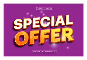 Special Offer Text Effect Editable