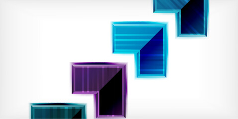 Arrow symbols created with 3d effects and line texture geometric abstract background