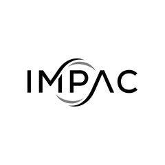Impac Text Logo, Typography Impac Design Vector