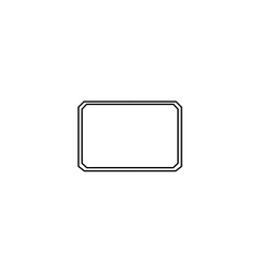 Vector black Simple Line Frame