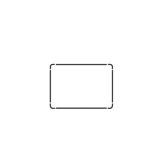 Vector black Simple Line Frame