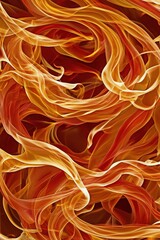Intense Roaring Flames in Motion &ndash; Vibrant, Isolated Fire Close-Up