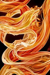 Intense Roaring Flames in Motion &ndash; Vibrant, Isolated Fire Close-Up