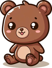 Fototapeta premium Chubby, cute honey bear