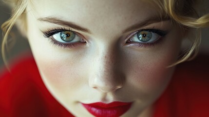 Beautiful blonde woman with make-up Beautiful woman with make-up