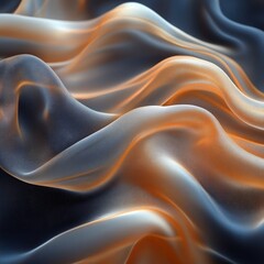 Obraz premium Elegant Luxury Silk Cloth with Smooth Wave and Velvet Texture