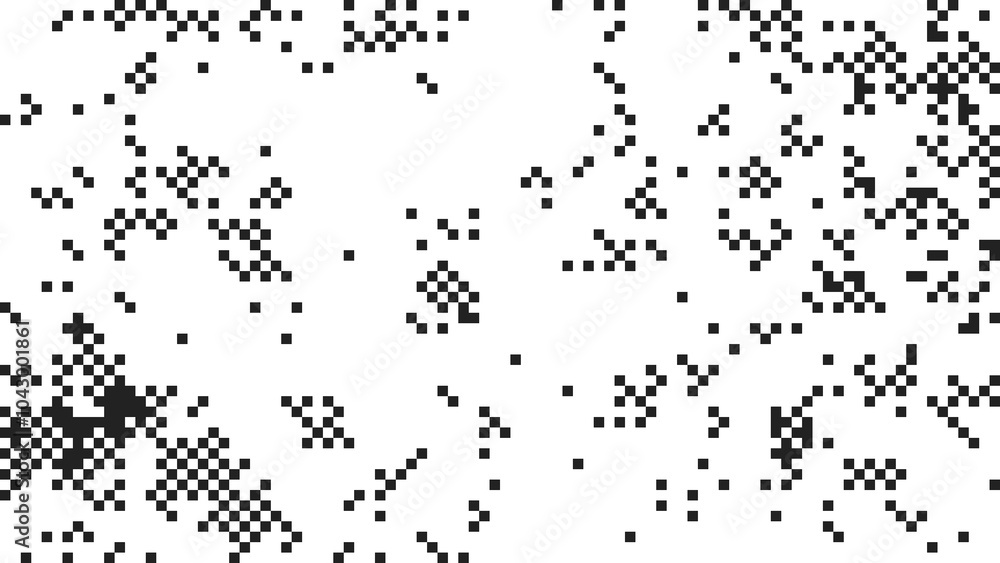 Poster abstract pixelated interlaced rainbow black and white noise static overlay texture 8 bit cyber retro
