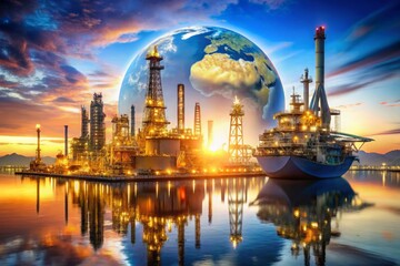 Fototapeta premium Exploring career opportunities in the oil and gas sector a guide to industry job roles