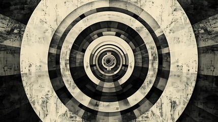 black and white spiral