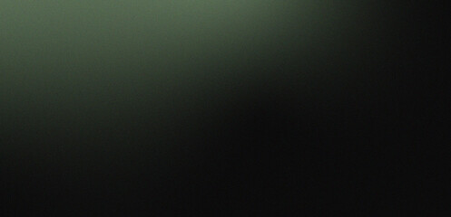 Fototapeta premium Grainy olive green and black blurred gradient background, header backdrop banner design
