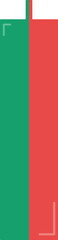 Fototapeta premium Compared green and red candlestick. Hammer and Hanging man.